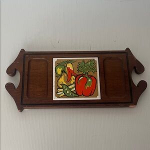 Antique Wooden Cheese Tray
